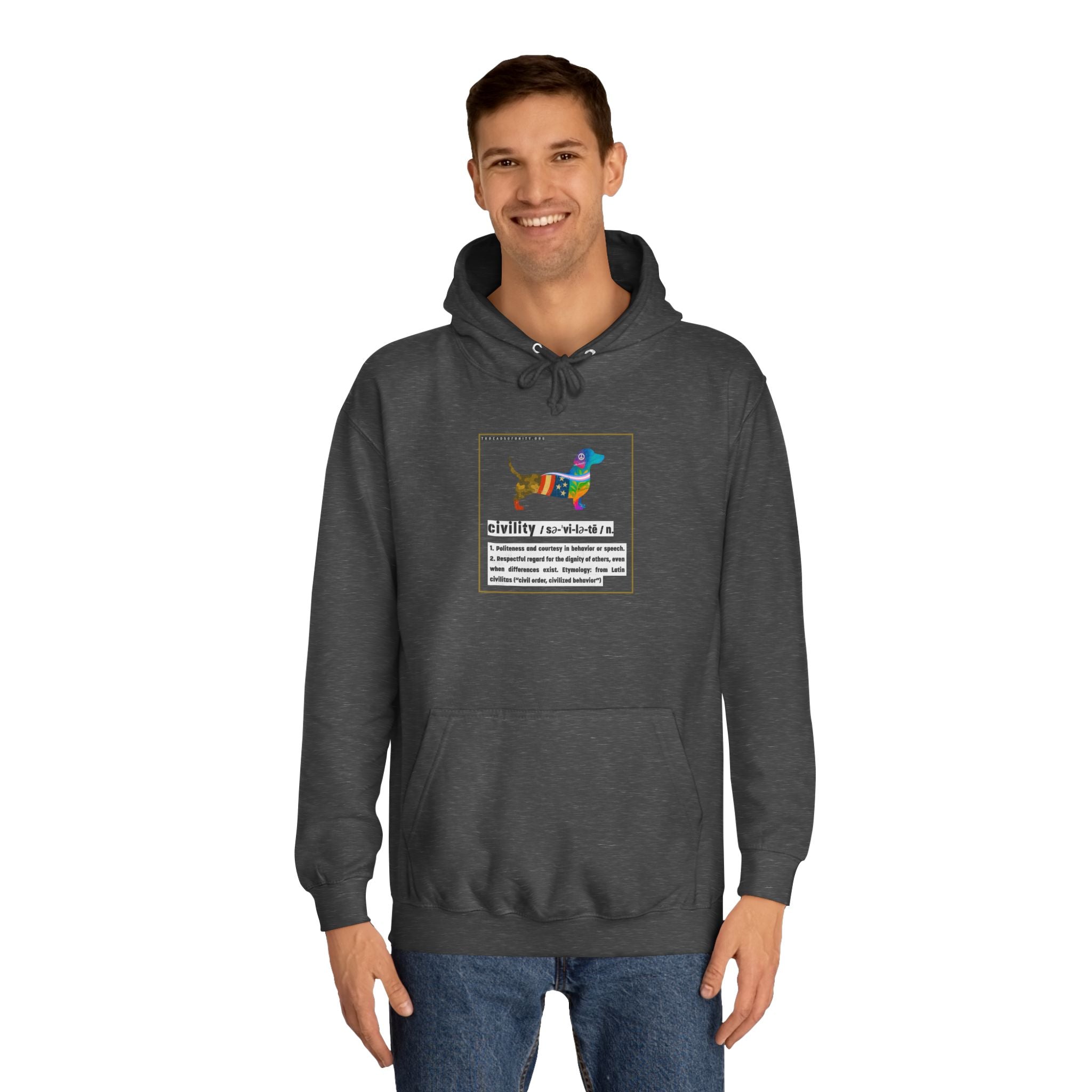 "Civility" Threads of Unity™ Unisex College Hoodie