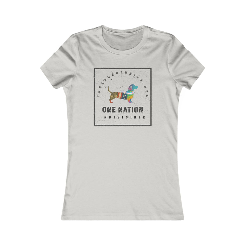 "One Nation, Indivisible Hound" Threads of Unity™ Women's T-Shirt