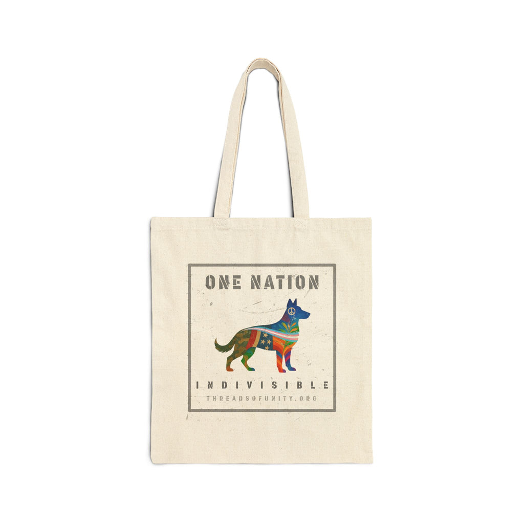 "One Nation, Indivisible Shepherd" Threads of Unity™ Tote Bag